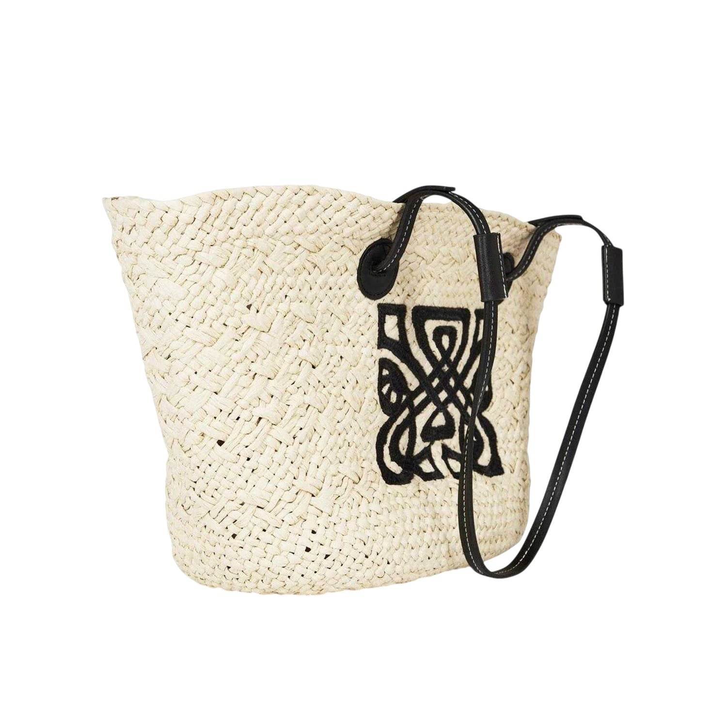 Natural Blend - Back - Biba Straw Beach Tote Bag