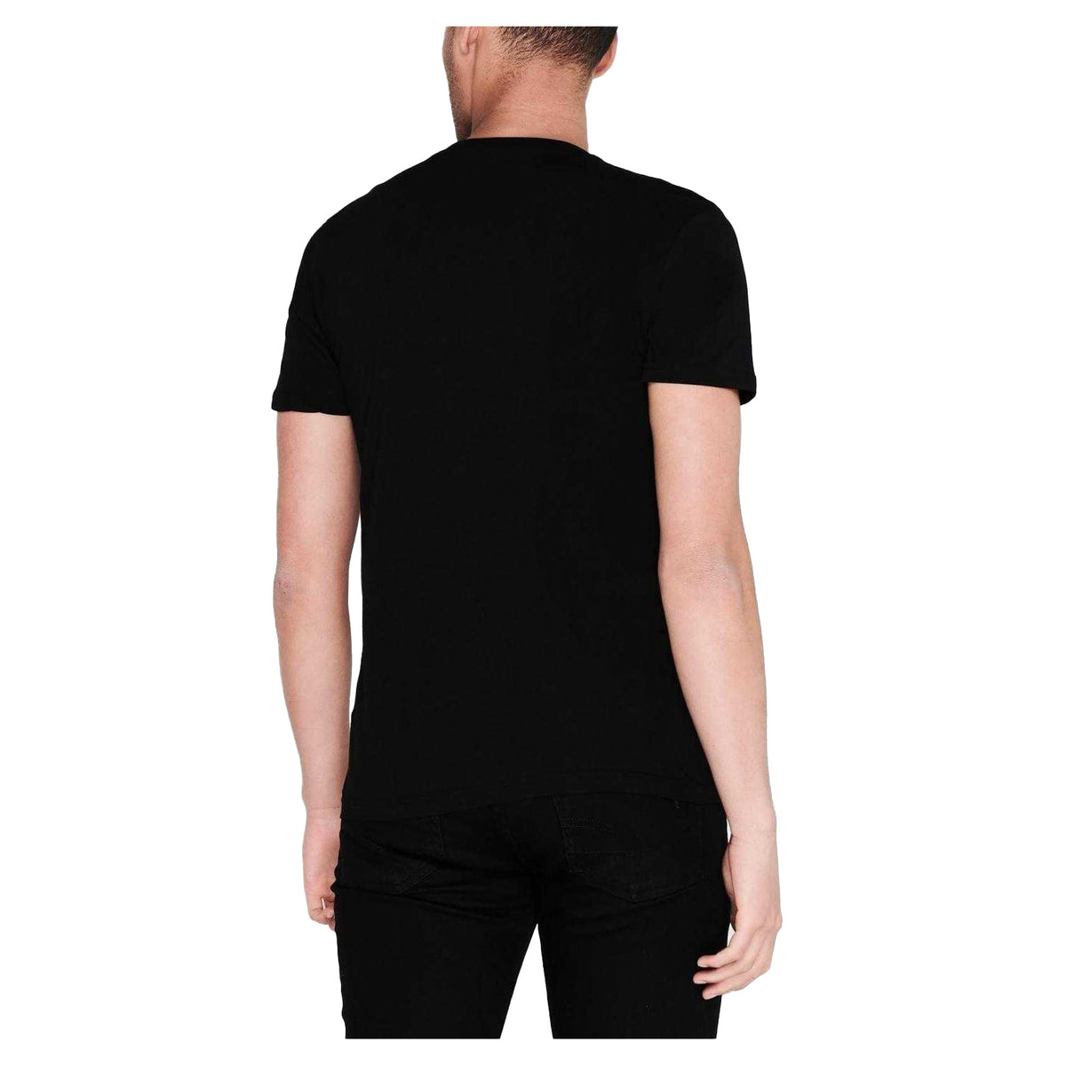 Black - Back - Alpha Industries Mens NASA Reflective T-Shirt