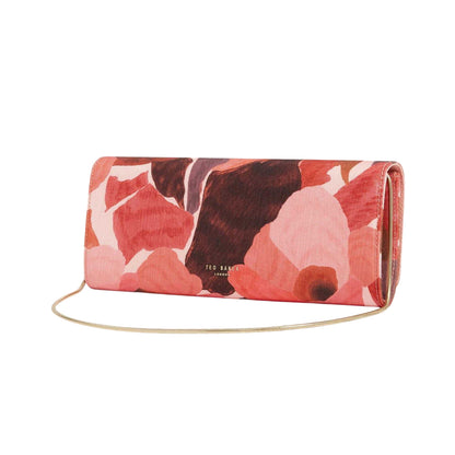 Dark Orange - Back - Ted Baker Floral Formal Clutch Bag