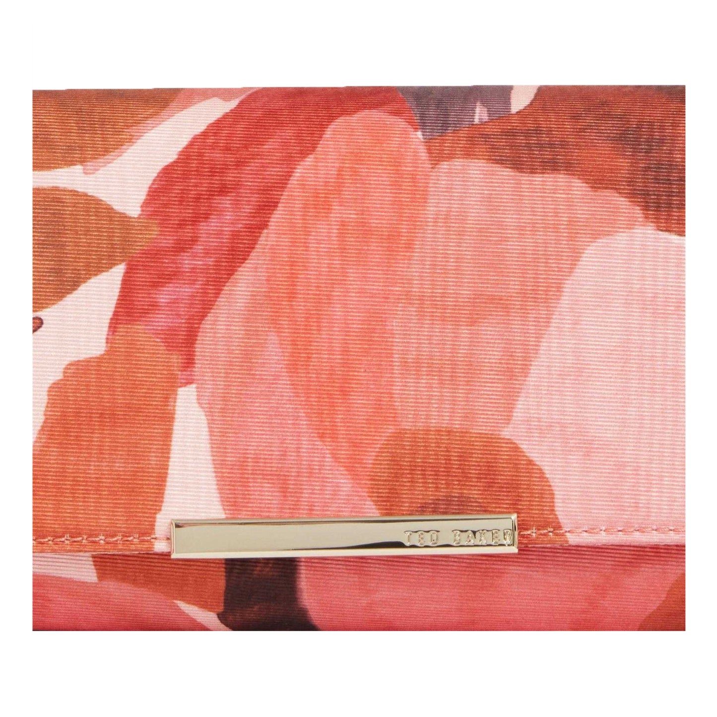 Dark Orange - Side - Ted Baker Floral Formal Clutch Bag
