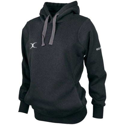 Black - Front - Gilbert Womens-Ladies Logo Regular Hoodie