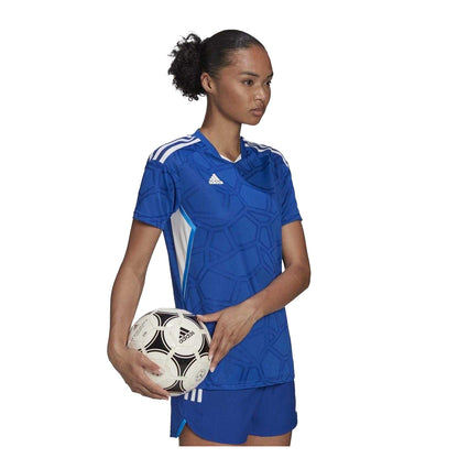 Royal Blue-White - Lifestyle - Adidas Womens-Ladies Condivo 22 Match Day Football Jersey