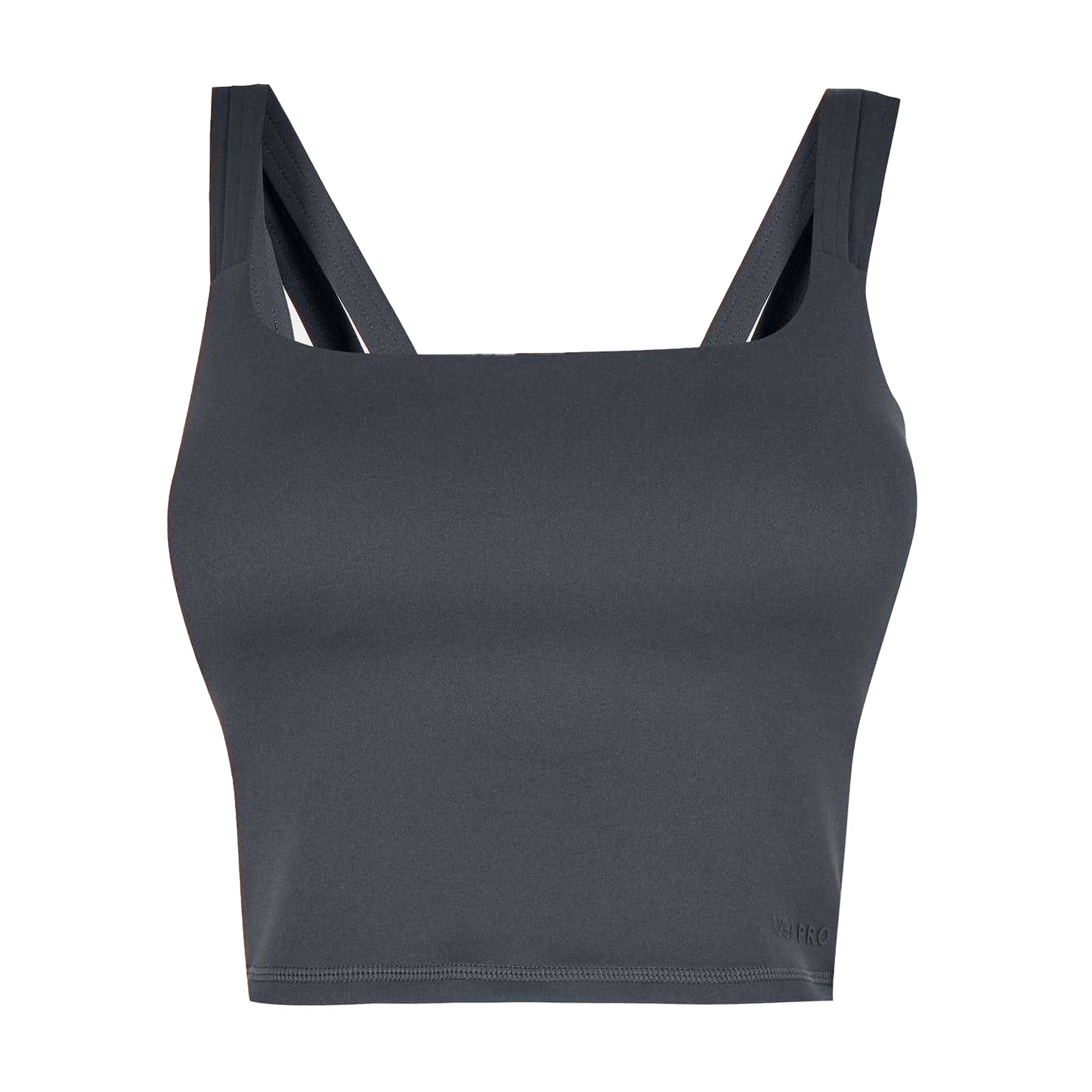 Black - Front - USA Womens-Ladies Square Neck Vest Top
