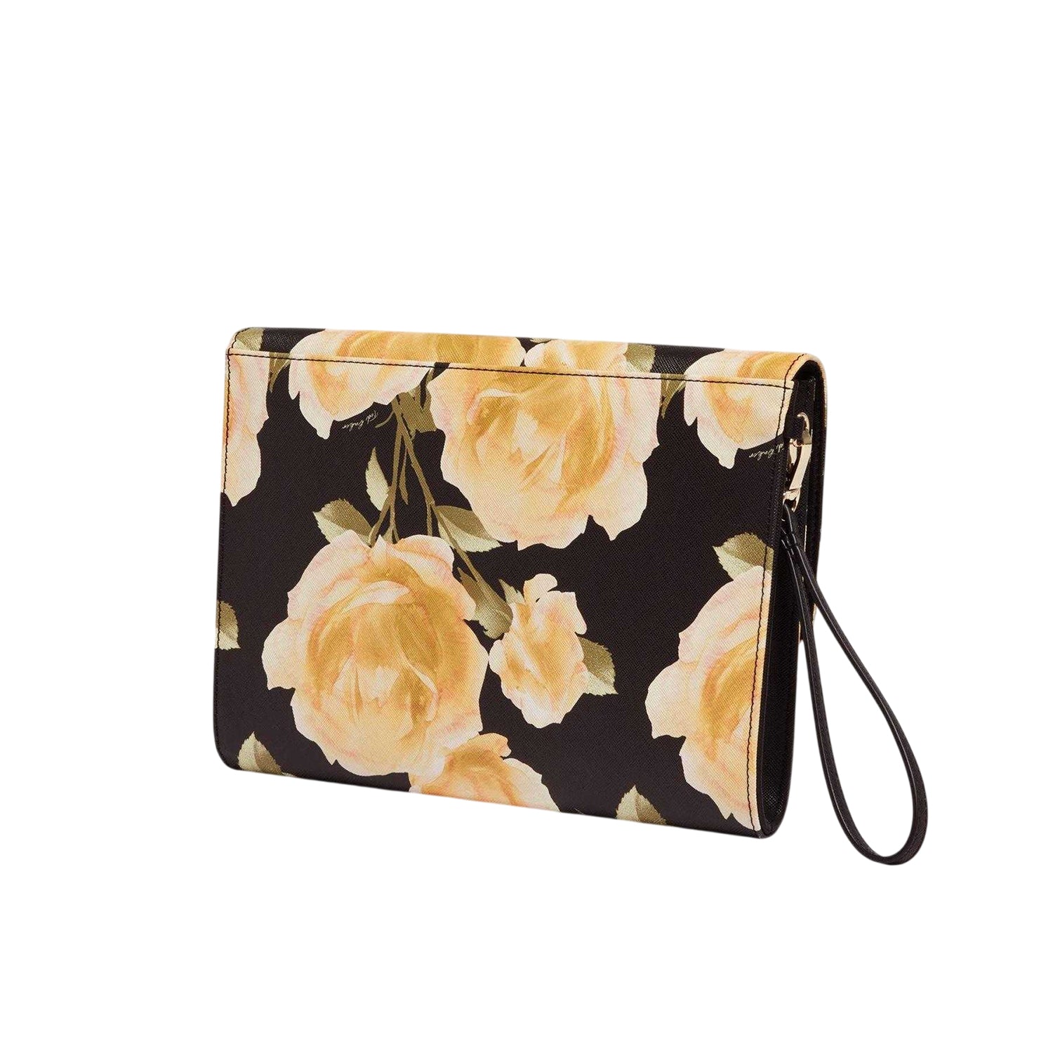 Black - Back - Ted Baker Raymi Floral Clutch Bag