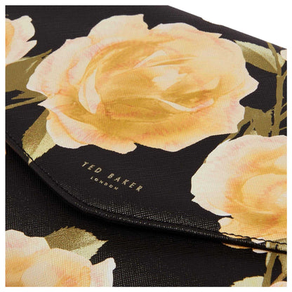 Black - Side - Ted Baker Raymi Floral Clutch Bag