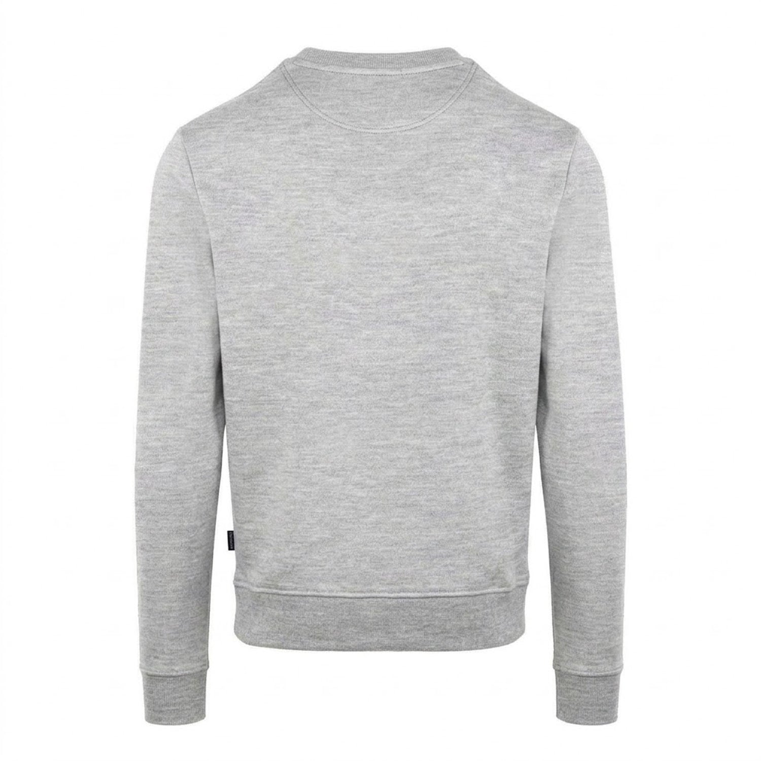 Grey - Back - Aquascutum Mens Ribbed Collar Sweatshirt