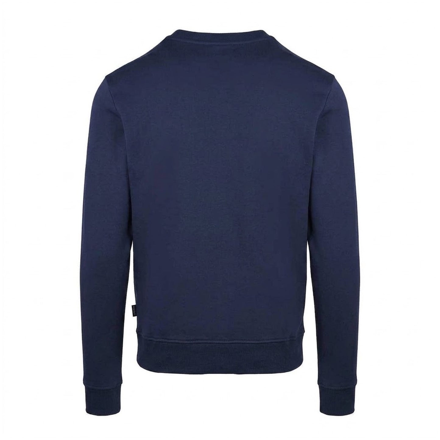 Navy - Back - Aquascutum Mens Ribbed Collar Sweatshirt