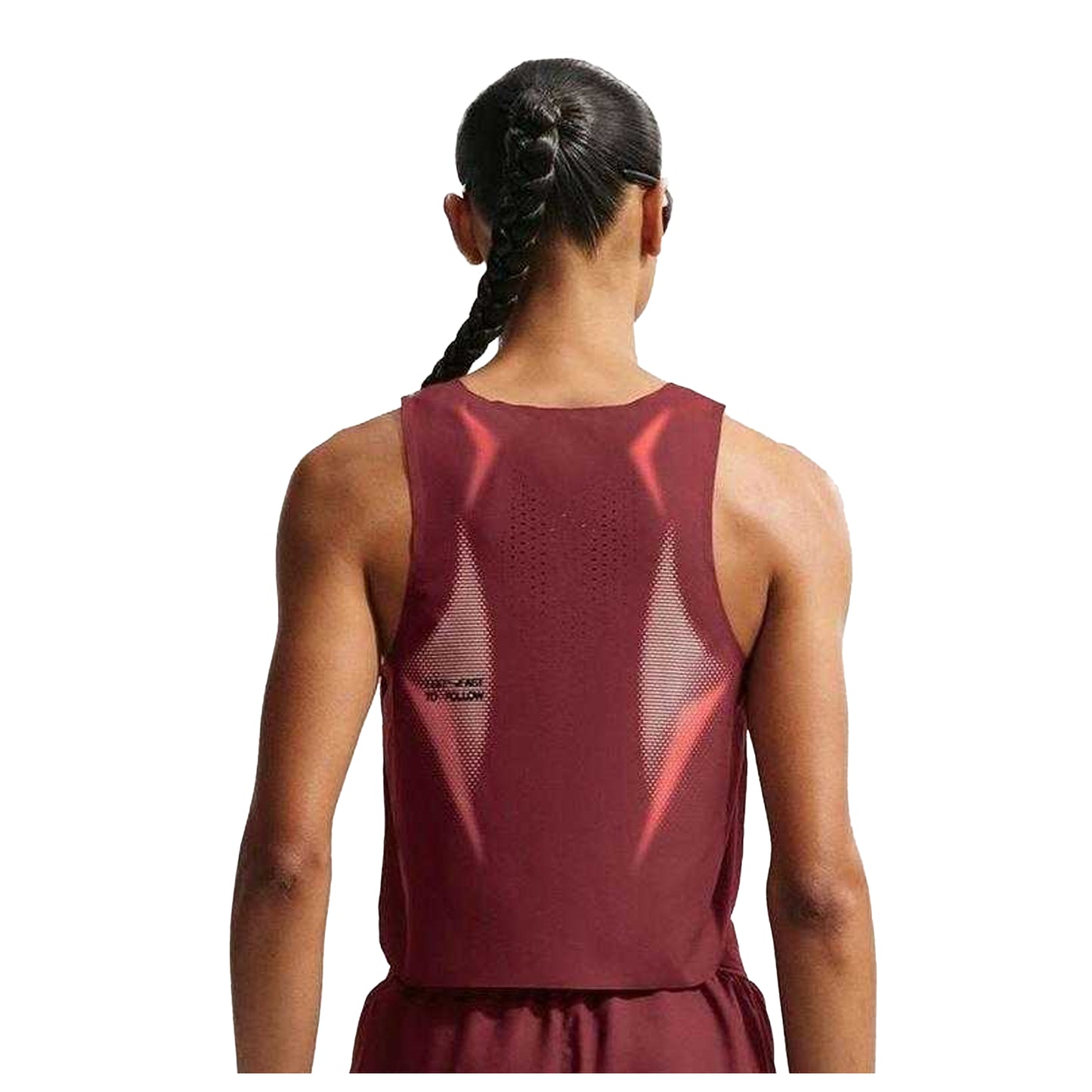 Team Red-Black - Back - Nike Womens-Ladies Aeroswift Vest Top