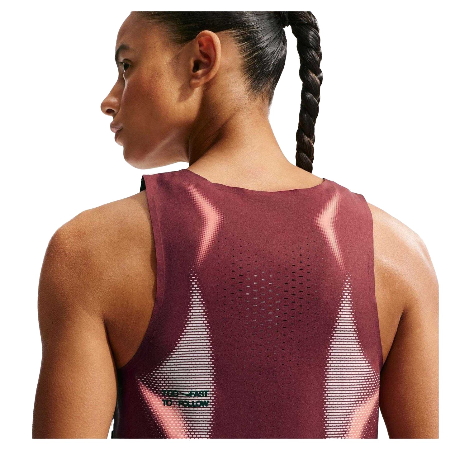 Team Red-Black - Side - Nike Womens-Ladies Aeroswift Vest Top