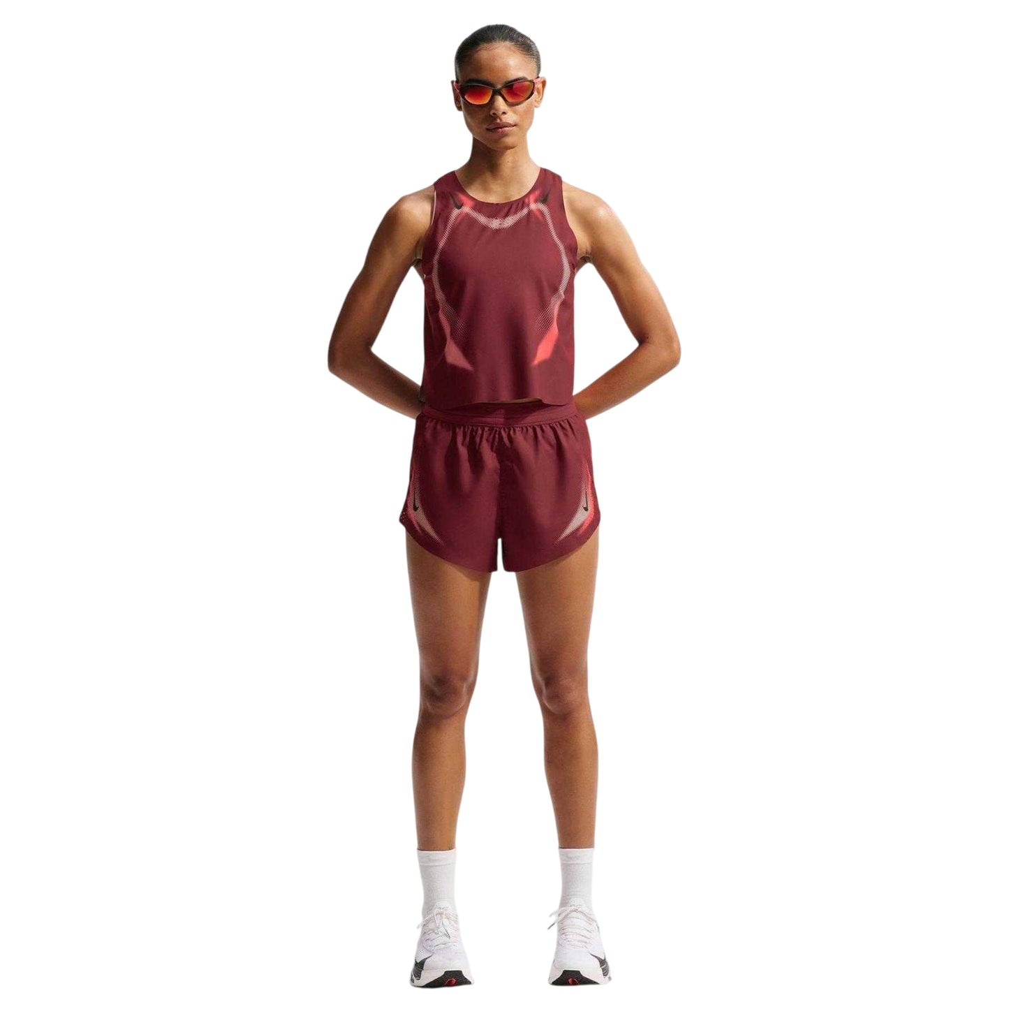 Team Red-Black - Lifestyle - Nike Womens-Ladies Aeroswift Vest Top