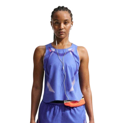 Sapphire-Lava - Front - Nike Womens-Ladies Aeroswift Vest Top