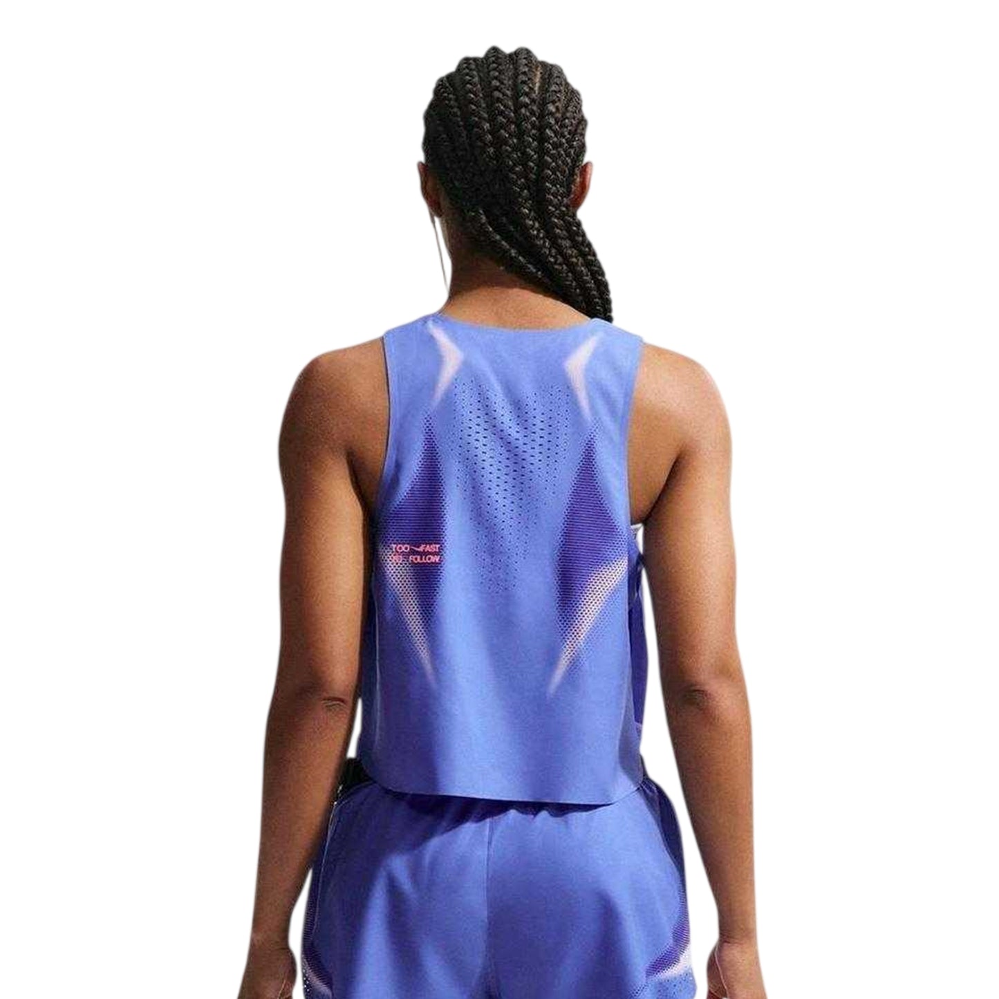 Sapphire-Lava - Back - Nike Womens-Ladies Aeroswift Vest Top
