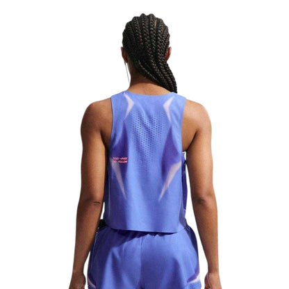 Sapphire-Lava - Back - Nike Womens-Ladies Aeroswift Vest Top