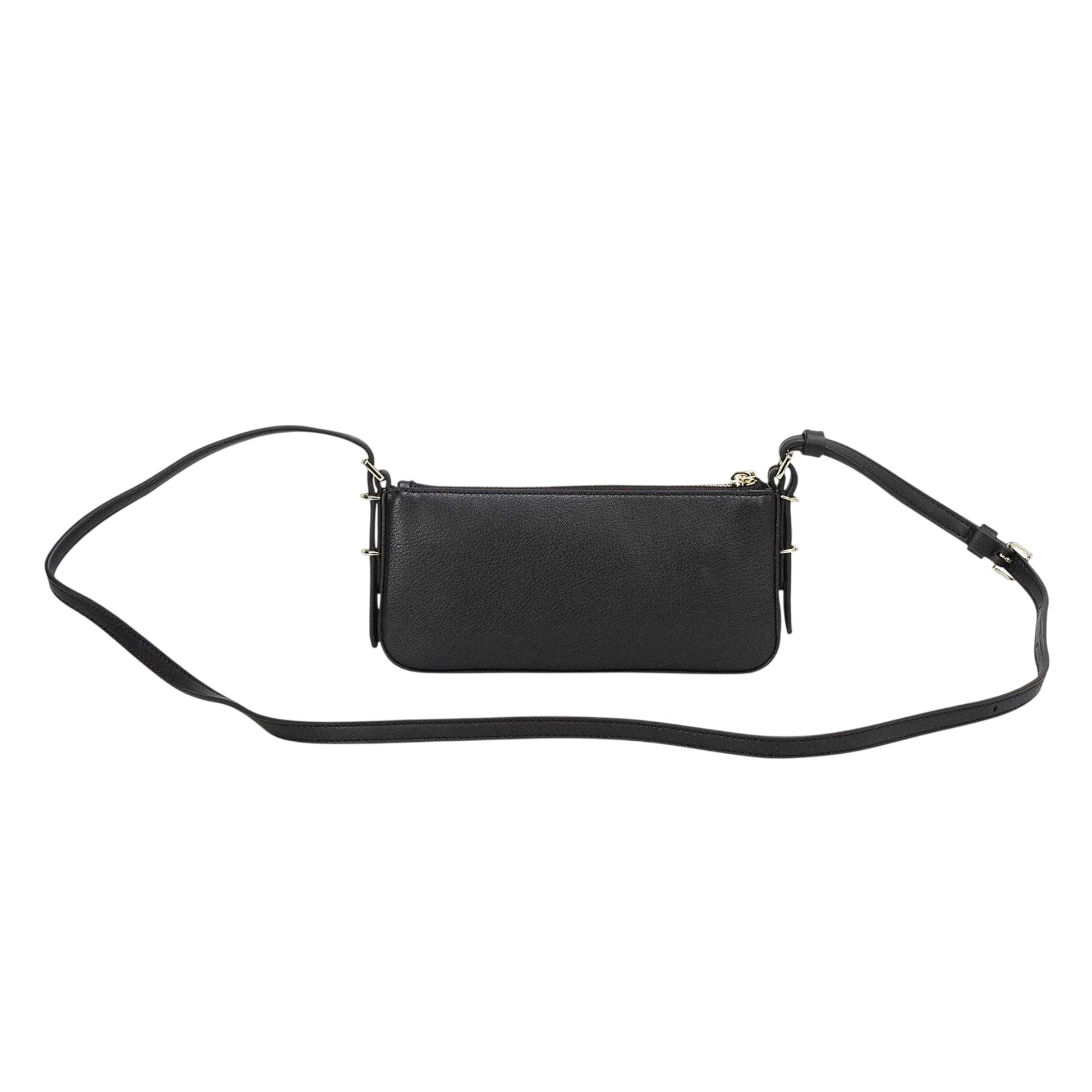 Black - Back - Hugo Womens-Ladies Logo Leather Crossbody Bag