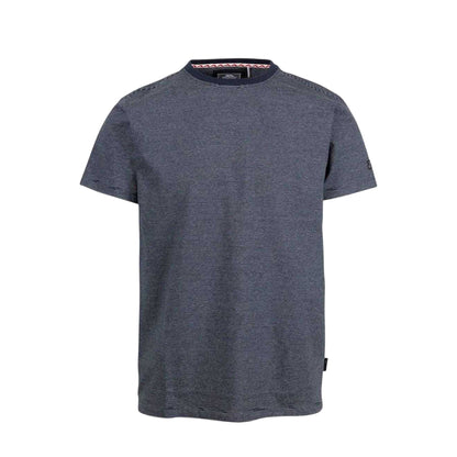 Navy - Front - Trespass Mens Striped Yarn Dyed Regular T-Shirt