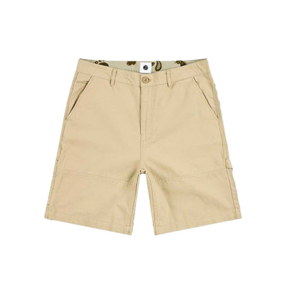 Taupe - Front - Pretty Green Mens Stamford Cargo Shorts