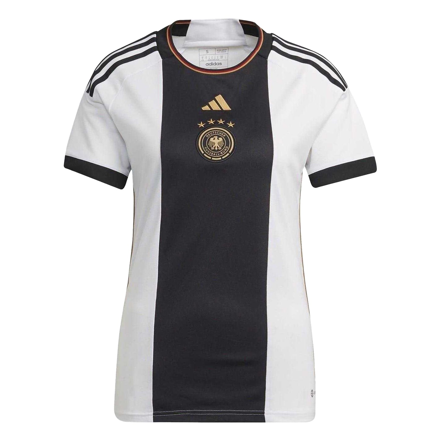 White - Front - Adidas Womens-Ladies AFC 2022 Germany Crew Neck T-Shirt