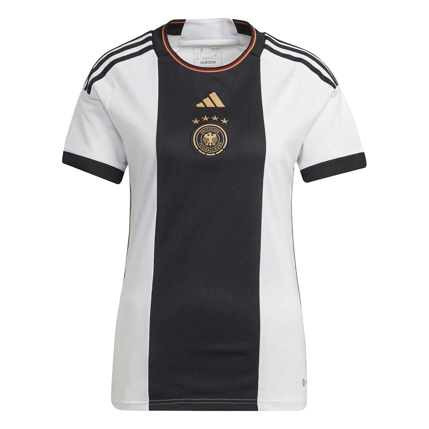 White - Front - Adidas Womens-Ladies AFC 2022 Germany Crew Neck T-Shirt