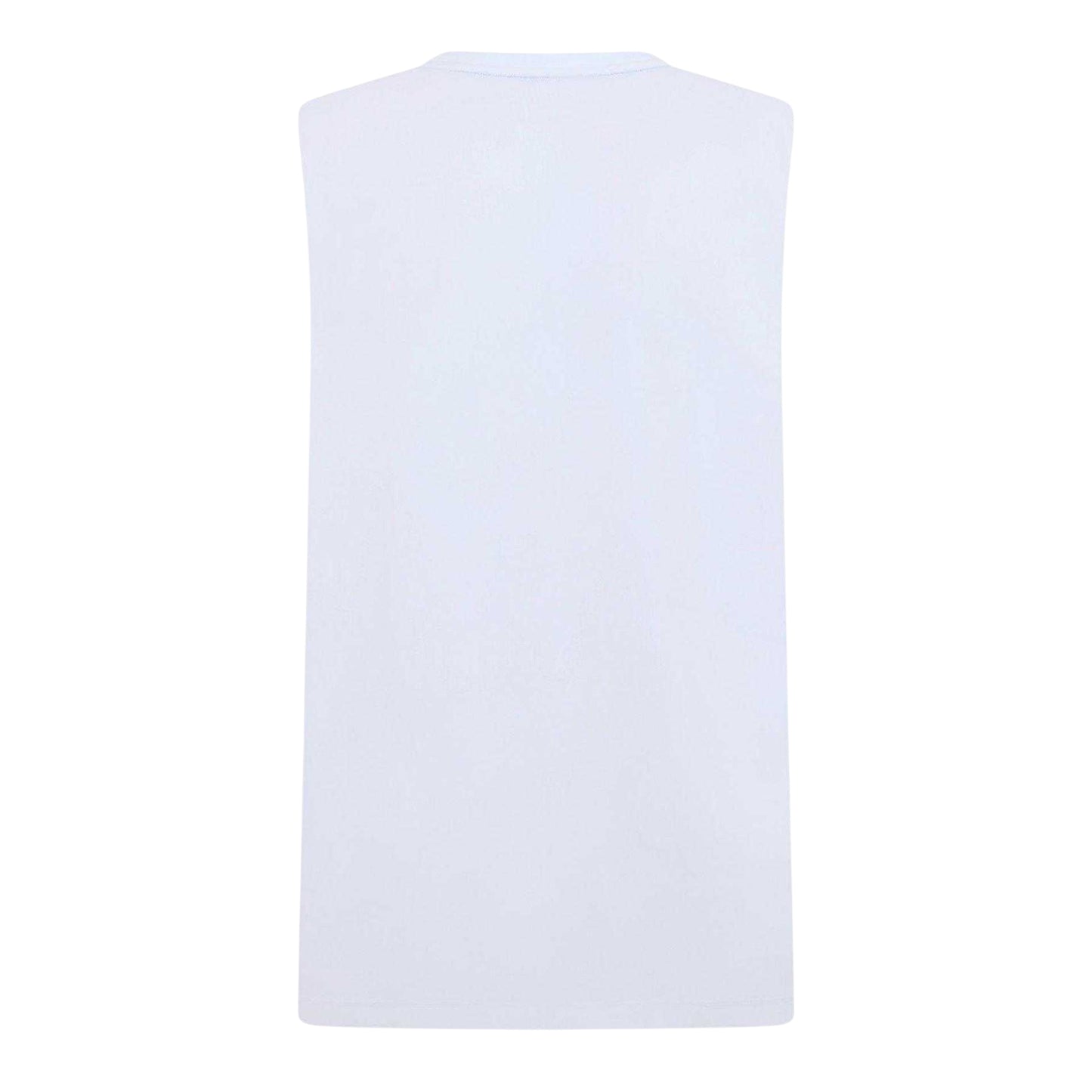 White - Back - Lacoste Mens Movement Vest Top