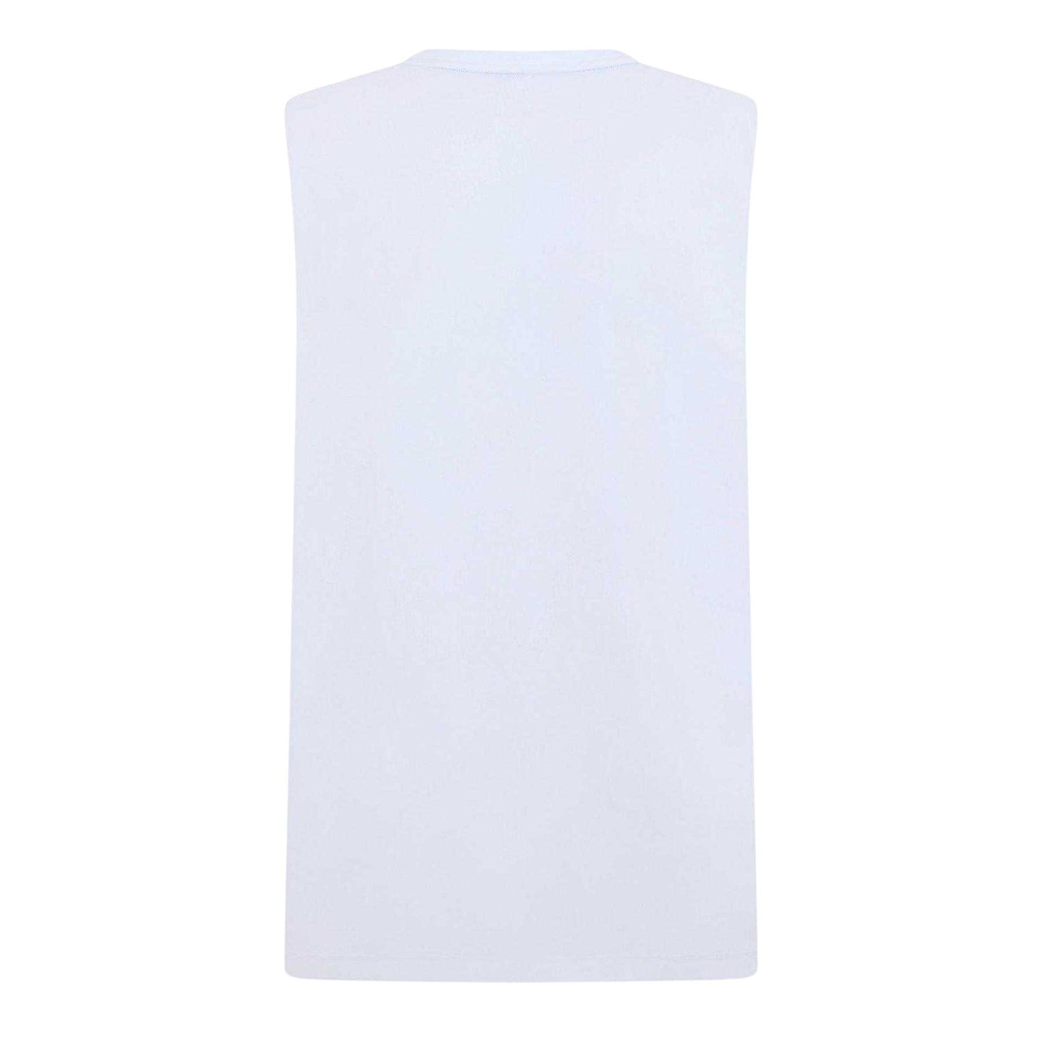 White - Back - Lacoste Mens Movement Vest Top