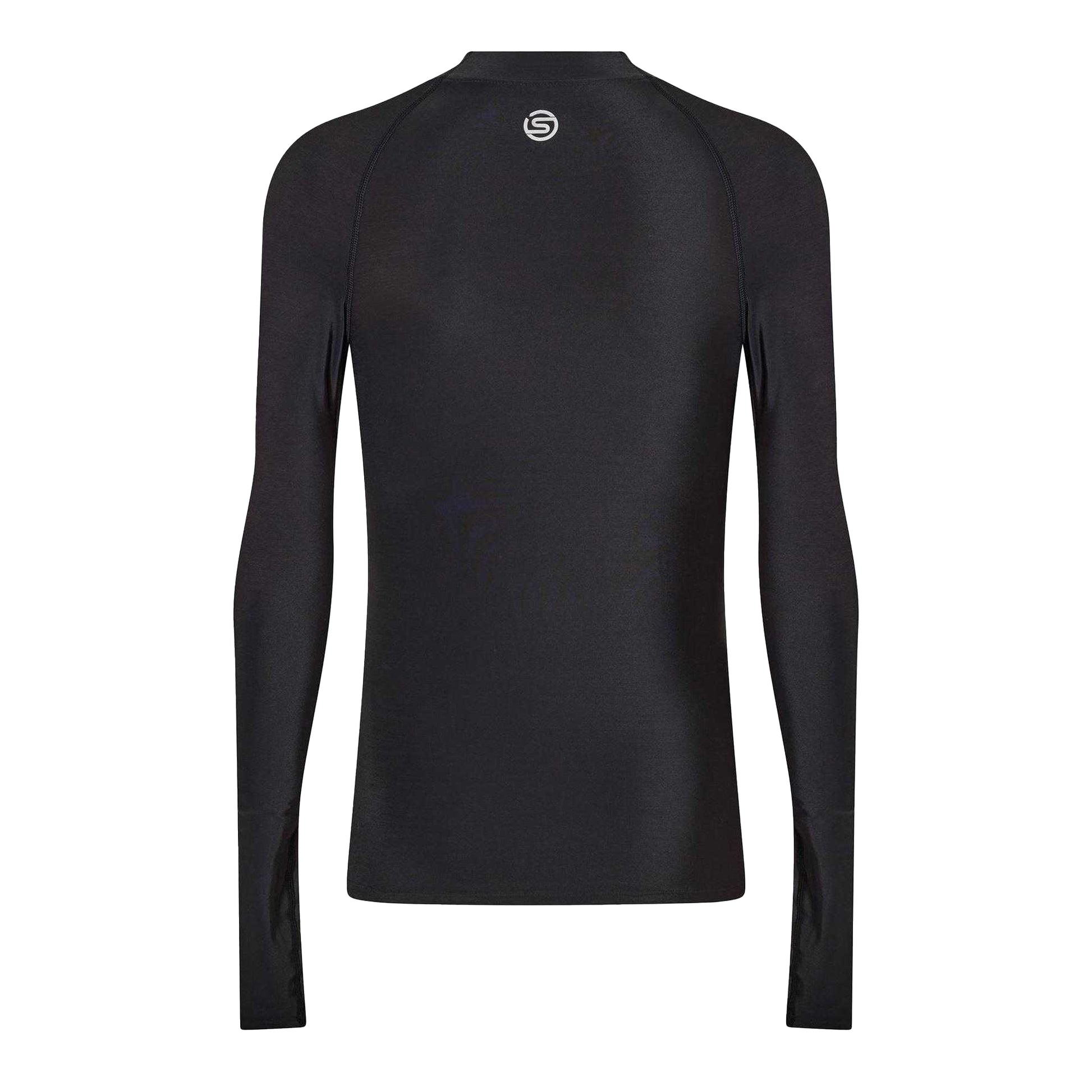 Black - Back - Skins Mens DNAmic Force Thermal Base Layer Top