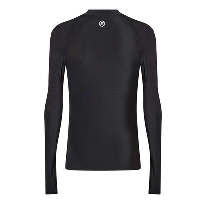 Black - Back - Skins Mens DNAmic Force Thermal Base Layer Top