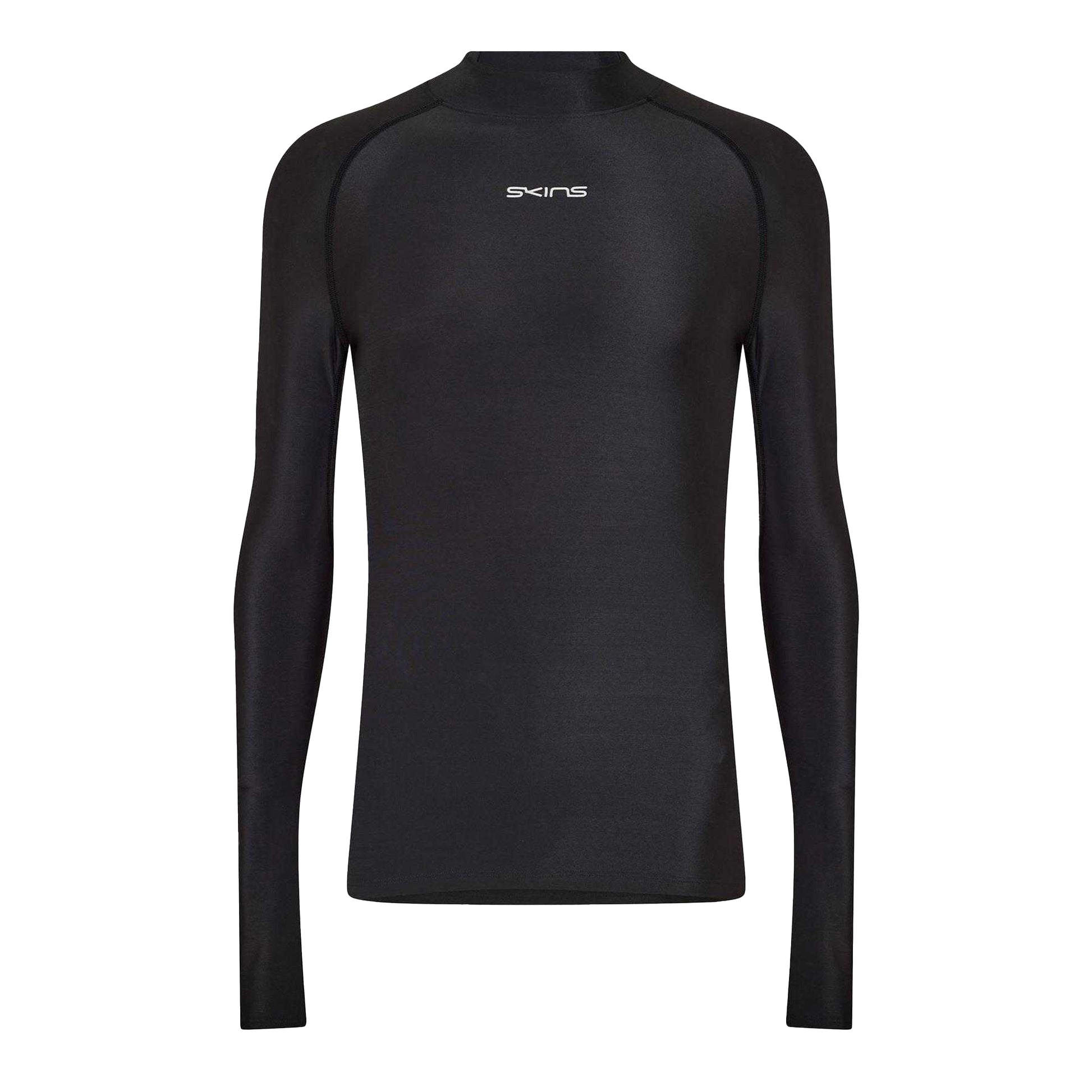 Black - Front - Skins Mens DNAmic Force Thermal Base Layer Top