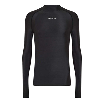 Black - Front - Skins Mens DNAmic Force Thermal Base Layer Top