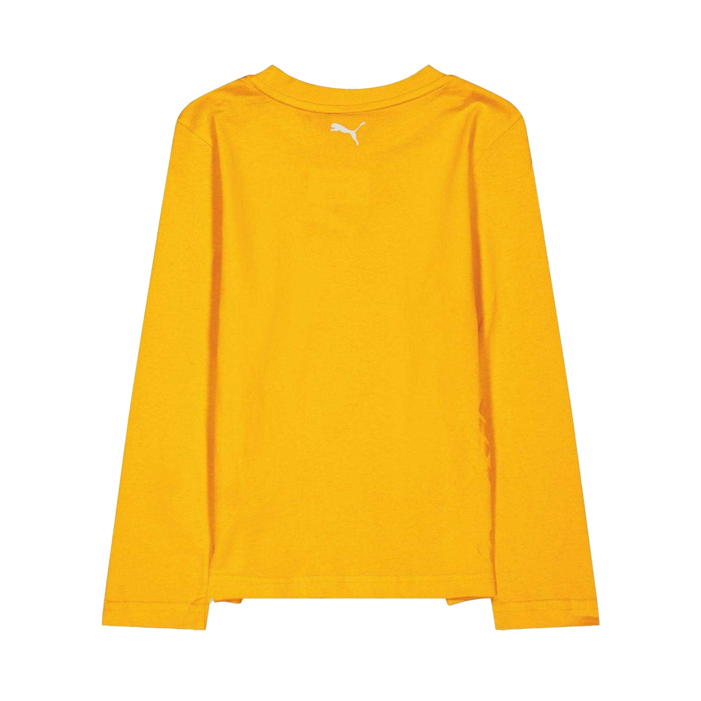 Orange - Back - Puma Childrens-Kids Geometric Pattern Athletic Long-Sleeved T-Shirt