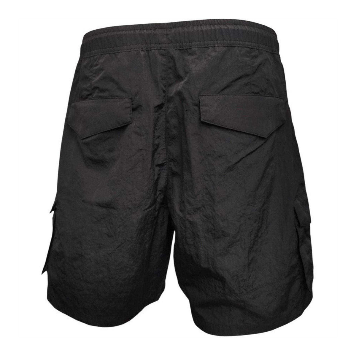 Black - Back - Everlast Mens Quick Dry Regular Cargo Shorts