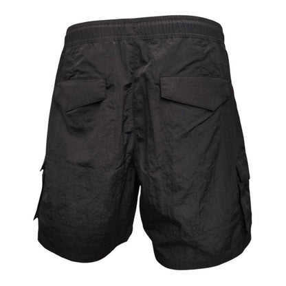 Black - Back - Everlast Mens Quick Dry Regular Cargo Shorts