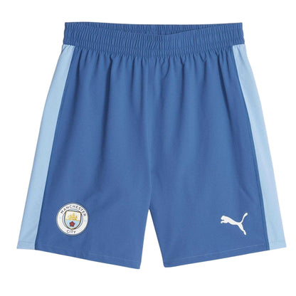Lake Blue - Front - Puma Mens CB Promo Manchester City FC Football Shorts
