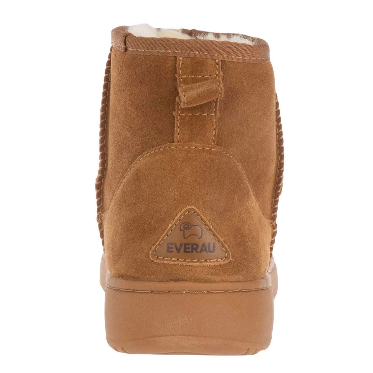 Chestnut - Back - EverAu Womens-Ladies Rosella Cow Suede Outdoor Boots