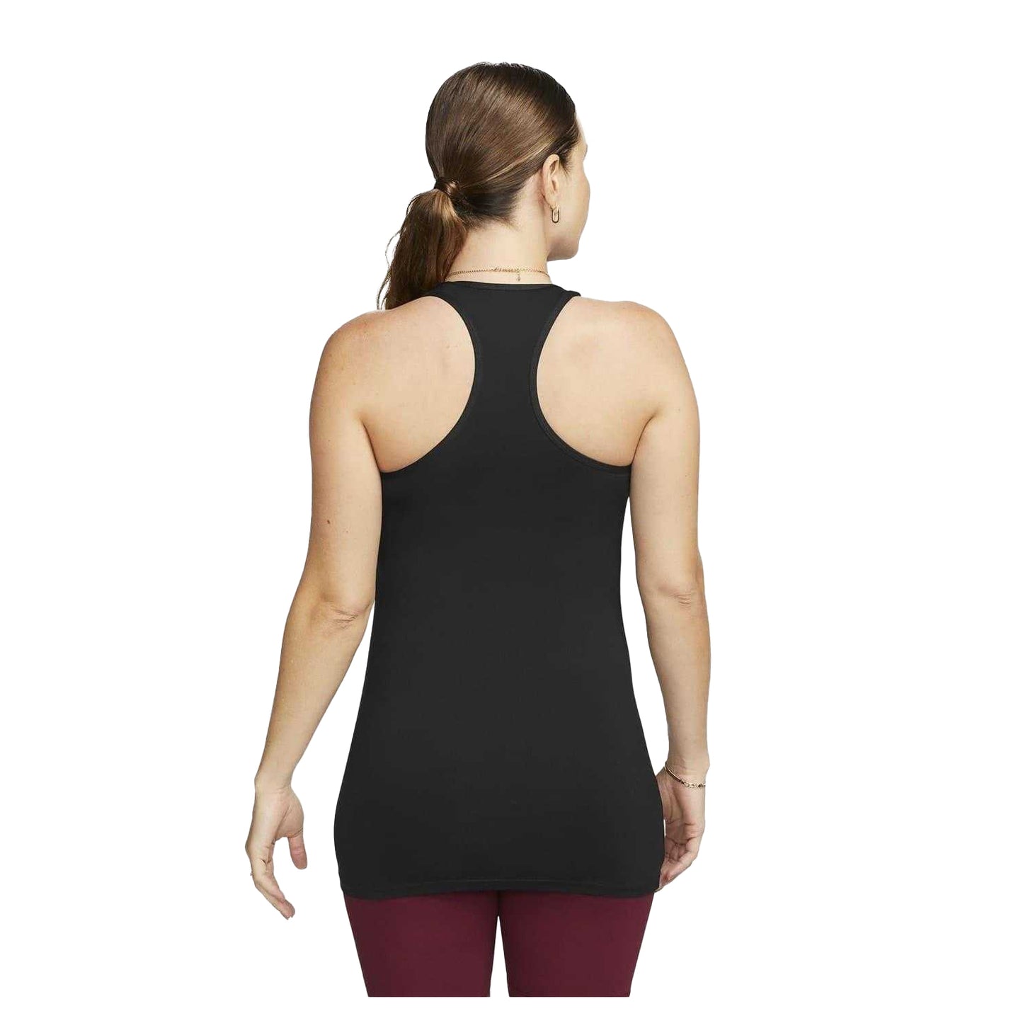 Black-White - Back - Nike Womens-Ladies Scoop Neck Tank Top