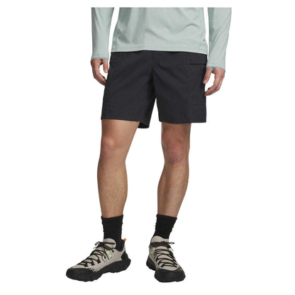 Anthracite - Back - Under Armour Mens Explor Hiking Cargo Shorts
