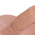 Rose Gold - Pack Shot - FitFlop Womens-Ladies Lulu Shimmerlux Adjustable Sliders