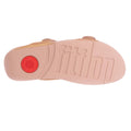 Rose Gold - Side - FitFlop Womens-Ladies Lulu Shimmerlux Adjustable Sliders