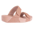 Rose Gold - Back - FitFlop Womens-Ladies Lulu Shimmerlux Adjustable Sliders