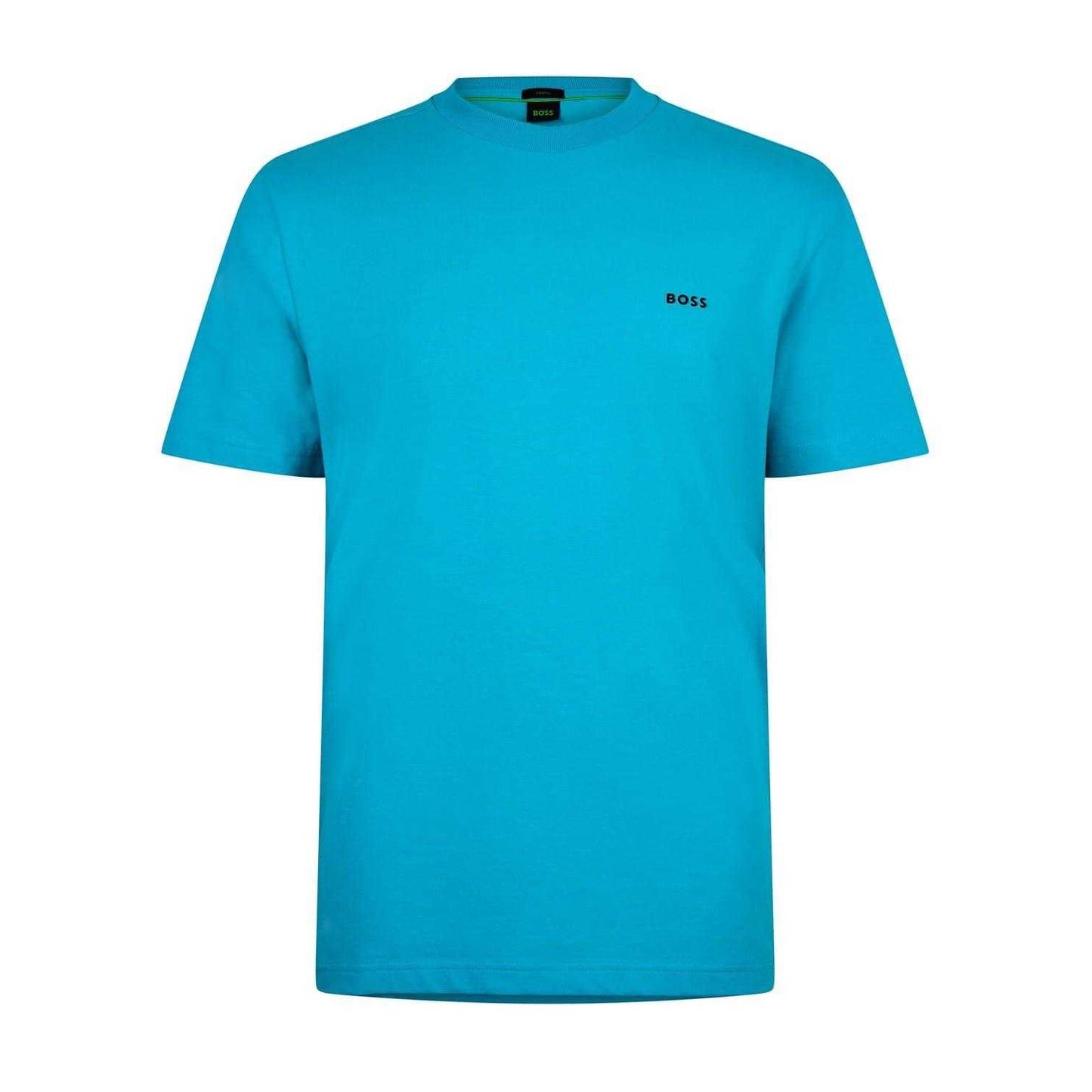 Pastel Blue - Front - Boss Mens Logo Regular T-Shirt