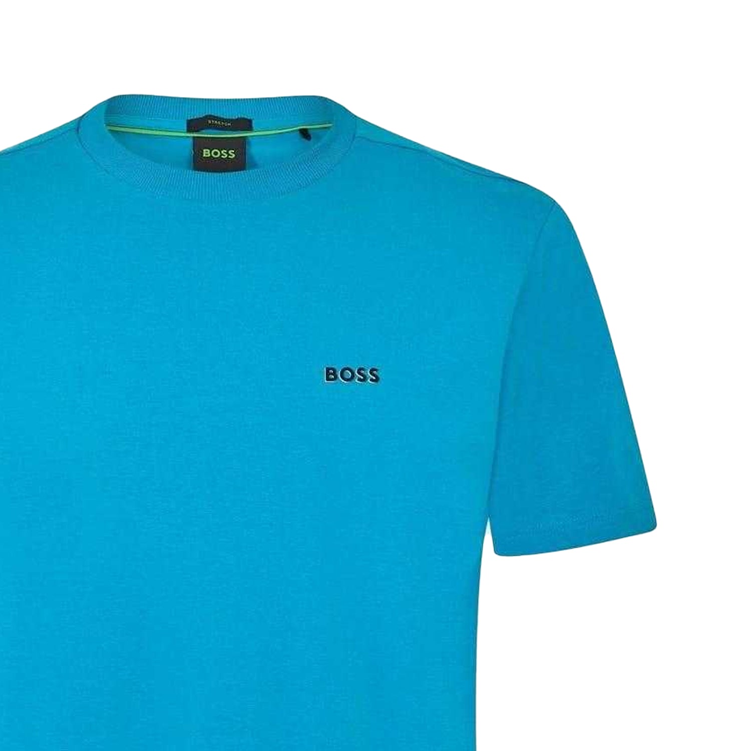 Turquoise-Aqua - Back - Boss Mens Logo Regular T-Shirt