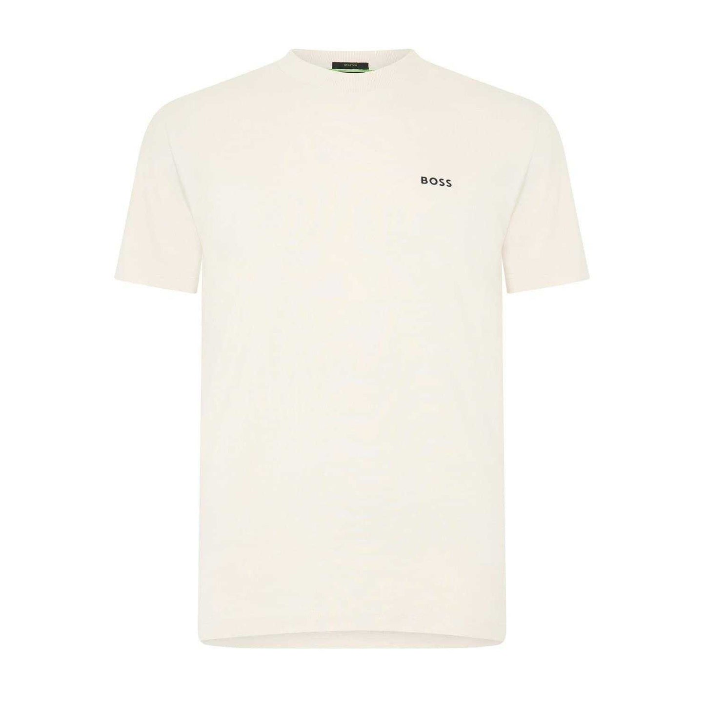 White - Front - Boss Mens Logo Regular T-Shirt