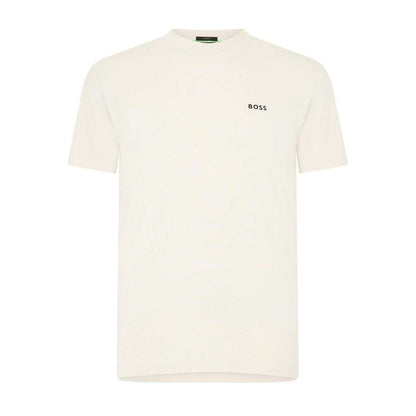 White - Front - Boss Mens Logo Regular T-Shirt
