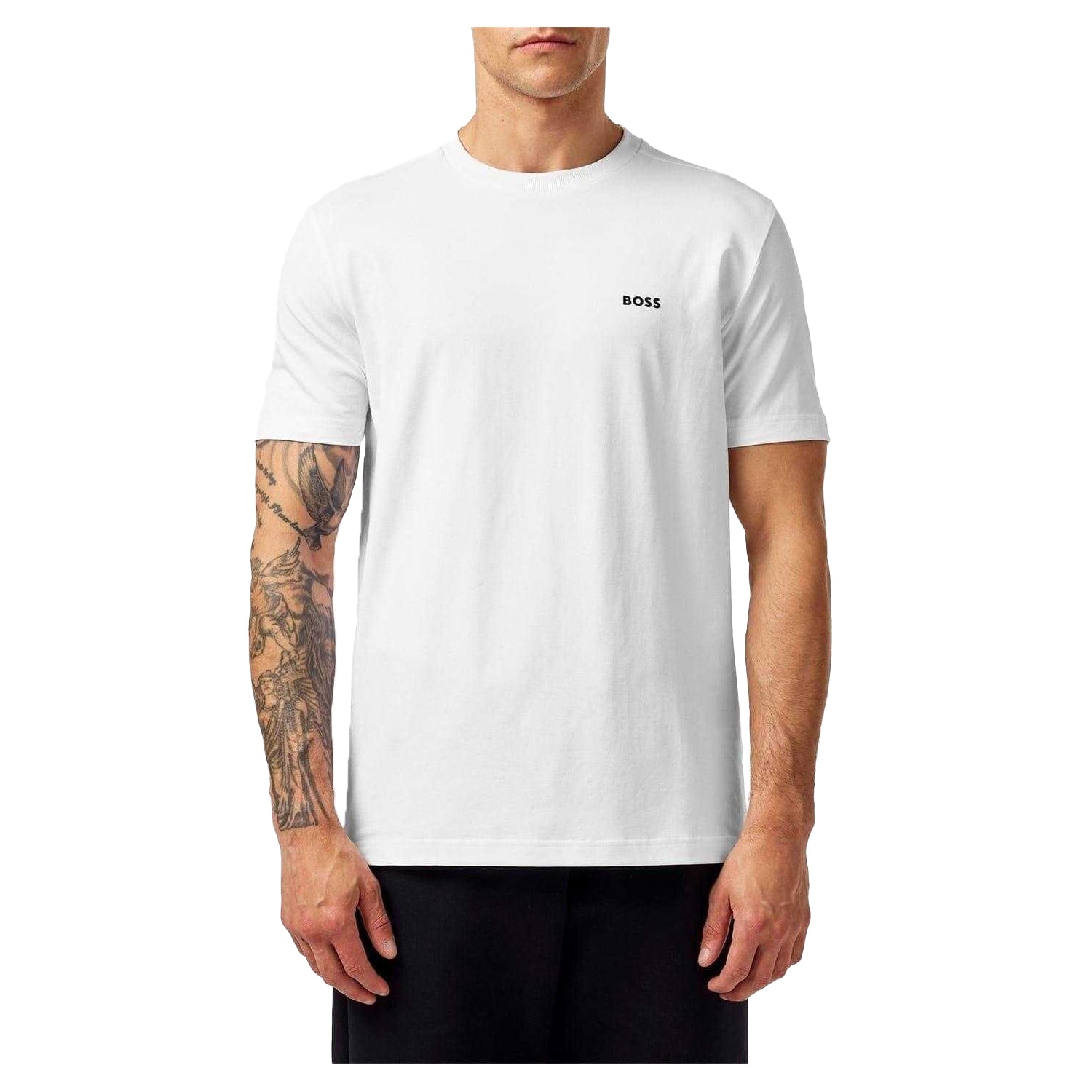 White - Back - Boss Mens Logo Regular T-Shirt