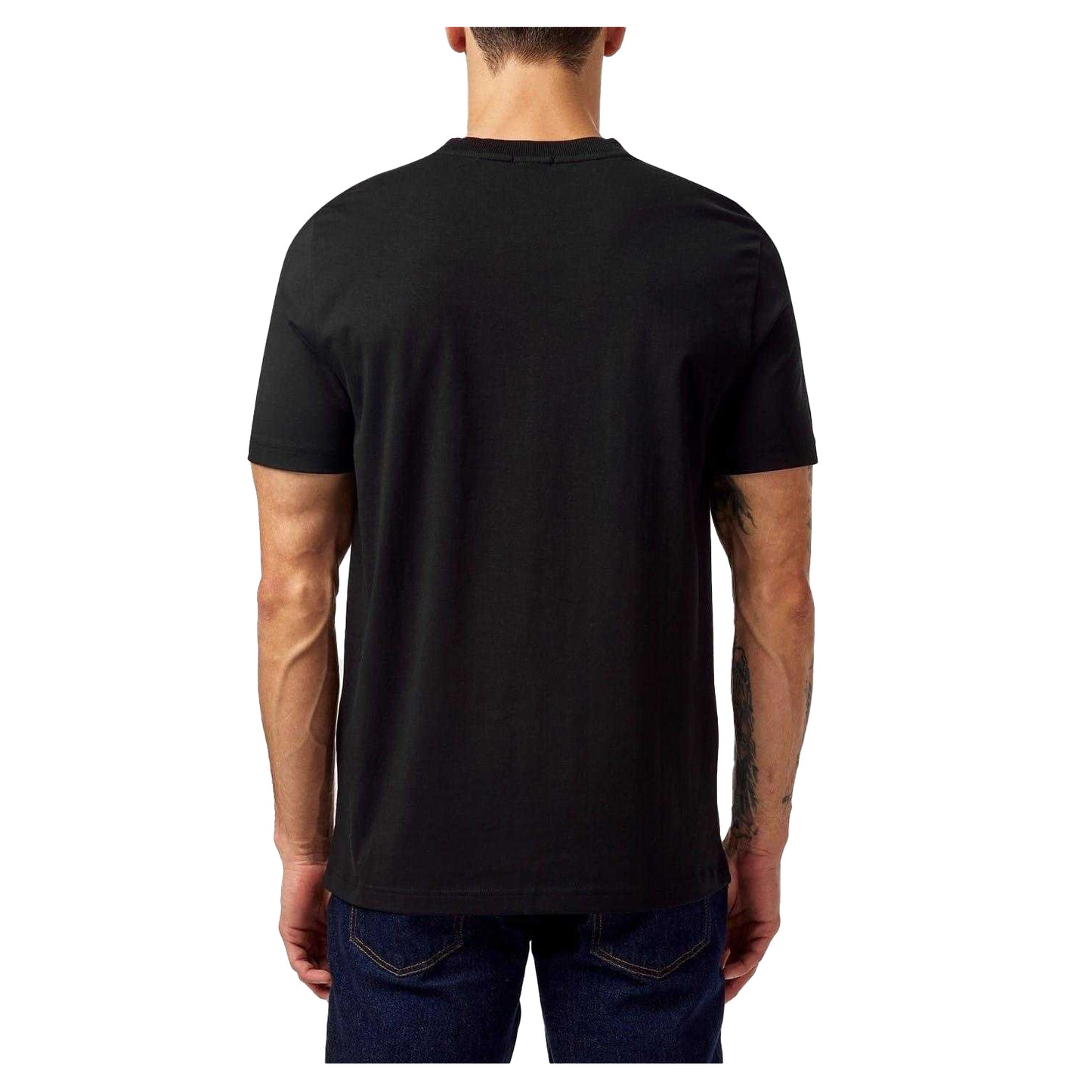 Black - Back - Boss Mens Logo Regular T-Shirt
