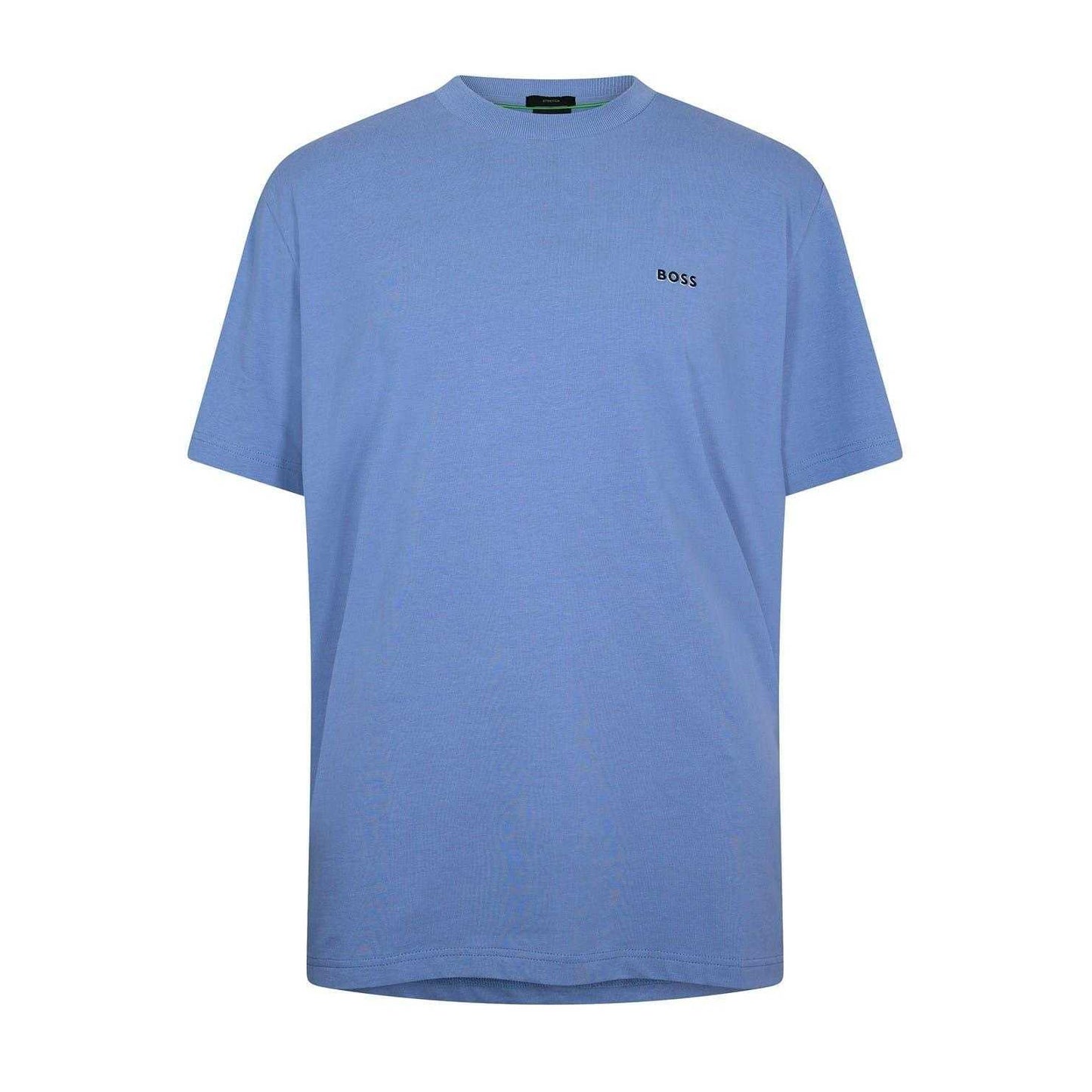 Blue - Front - Boss Mens Logo Regular T-Shirt