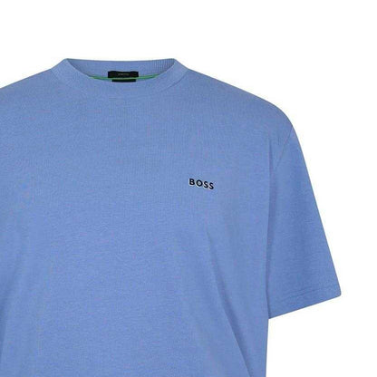 Blue - Back - Boss Mens Logo Regular T-Shirt