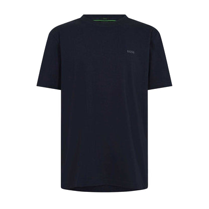 Dark Blue - Front - Boss Mens Logo Regular T-Shirt