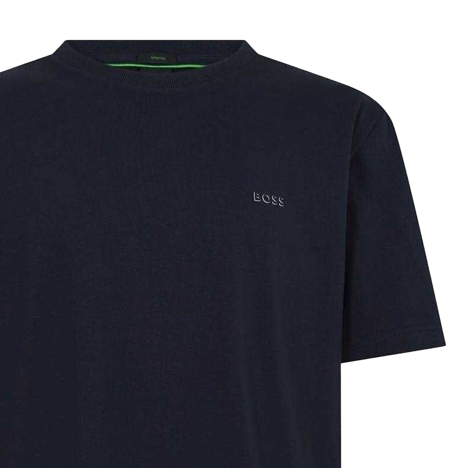 Dark Blue - Back - Boss Mens Logo Regular T-Shirt