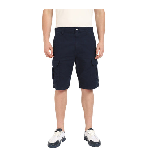 Dark Navy - Front - Tommy Jeans Mens Regular Cargo Shorts