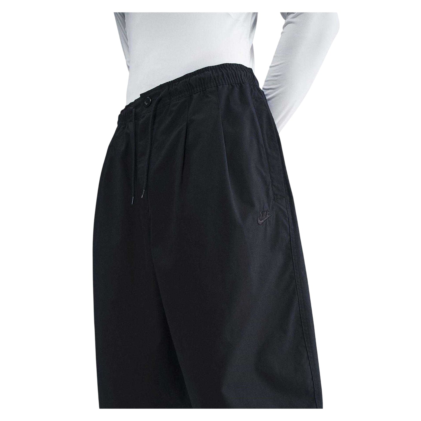 Black - Side - Nike Mens Club Oversized Cargo Shorts